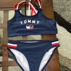 New swim suit Timmy Hilfiger girls size 10/12 medium , two piece